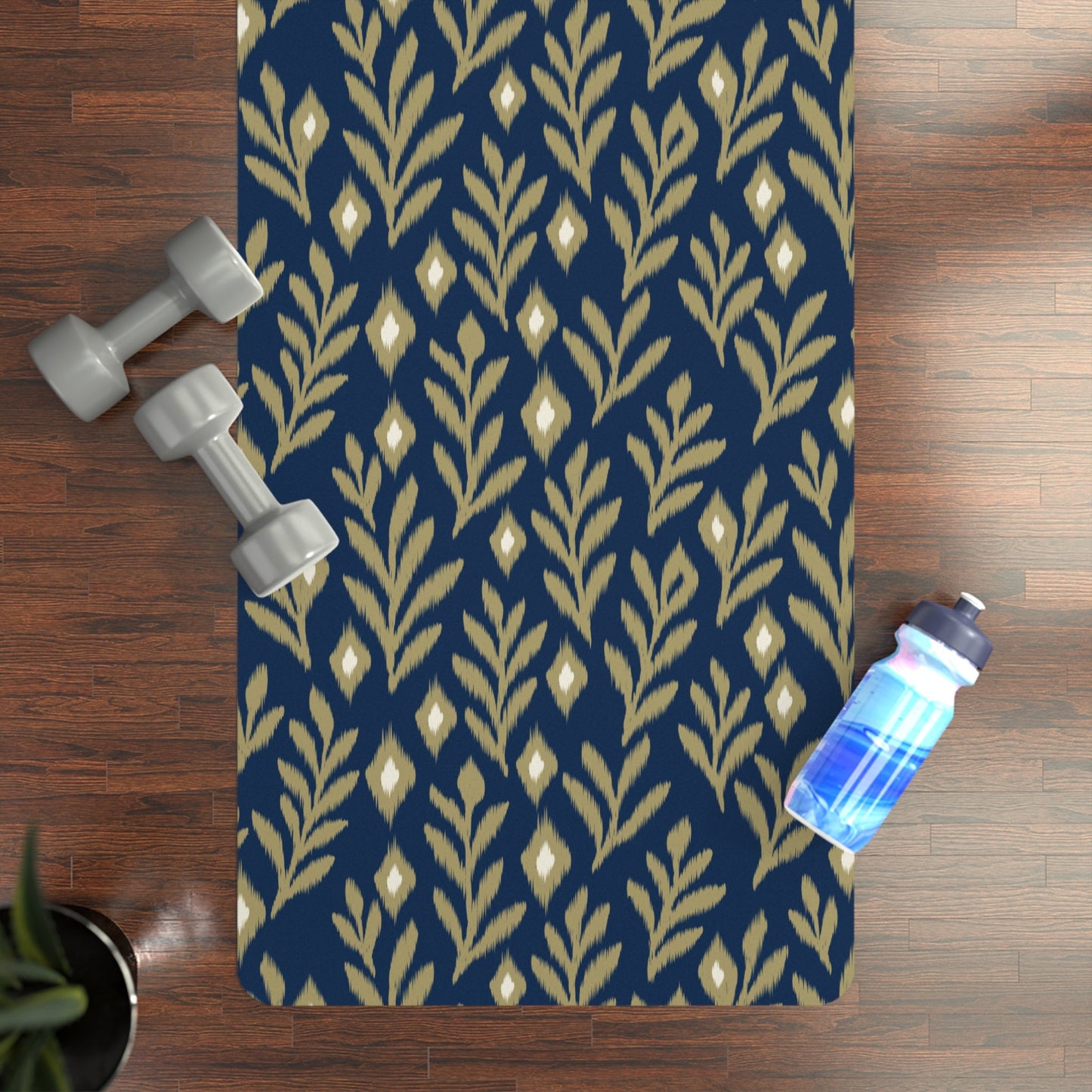 Yoga Mat | Blue & Gold | Laurel