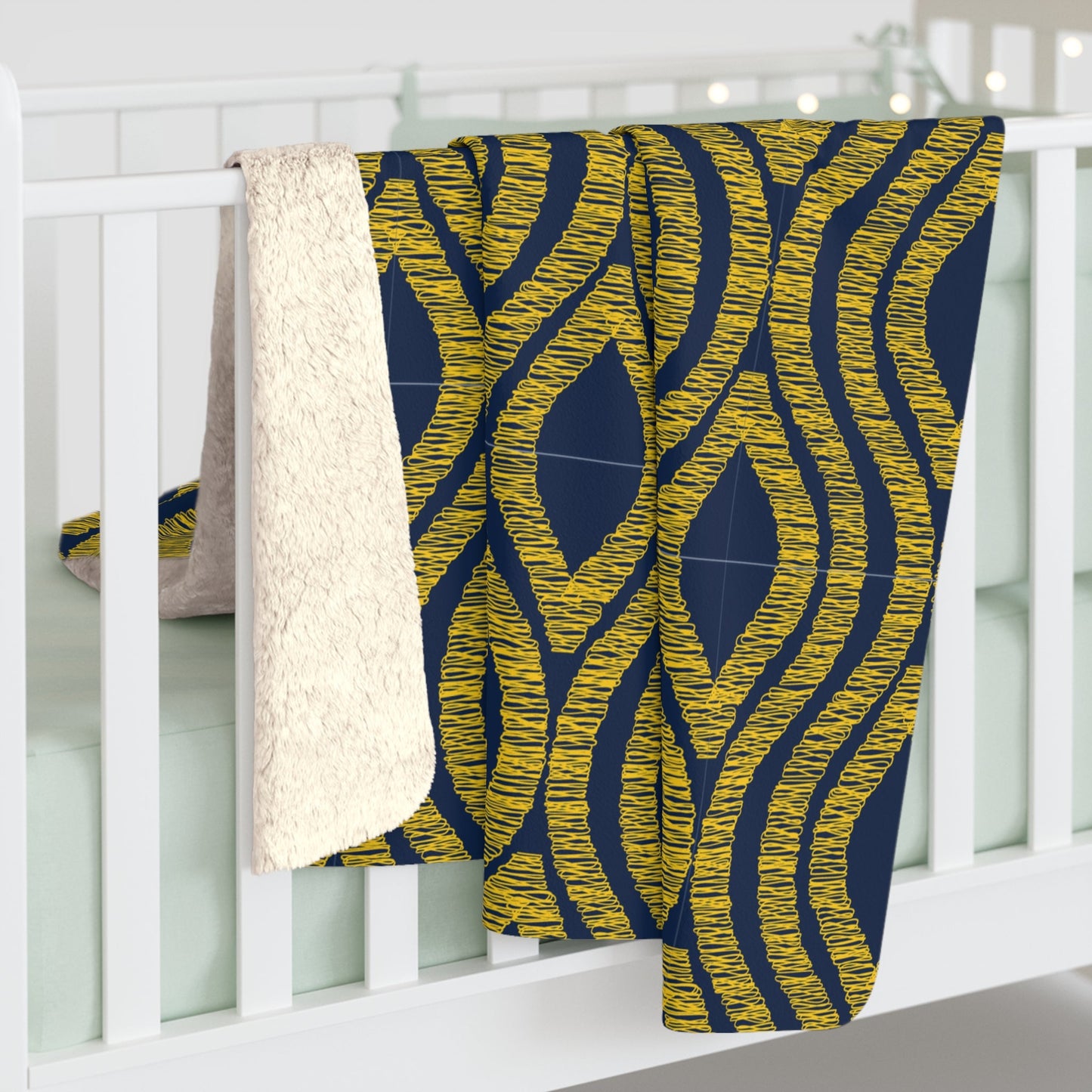 Sherpa Blanket | Yellow & Blue | Ogee