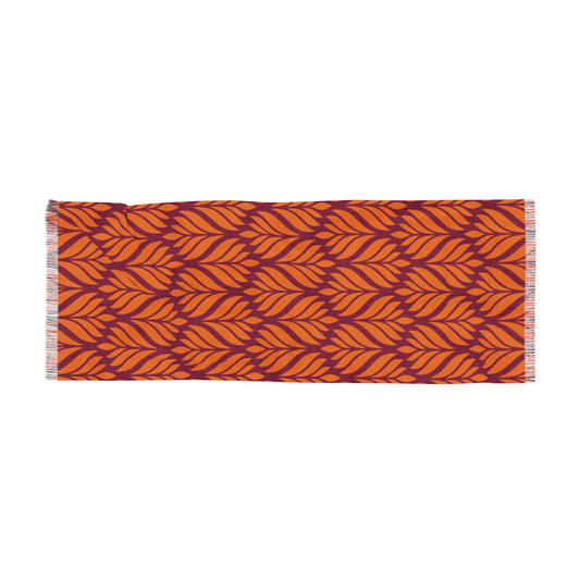 Scarf | Maroon & Orange | Palm