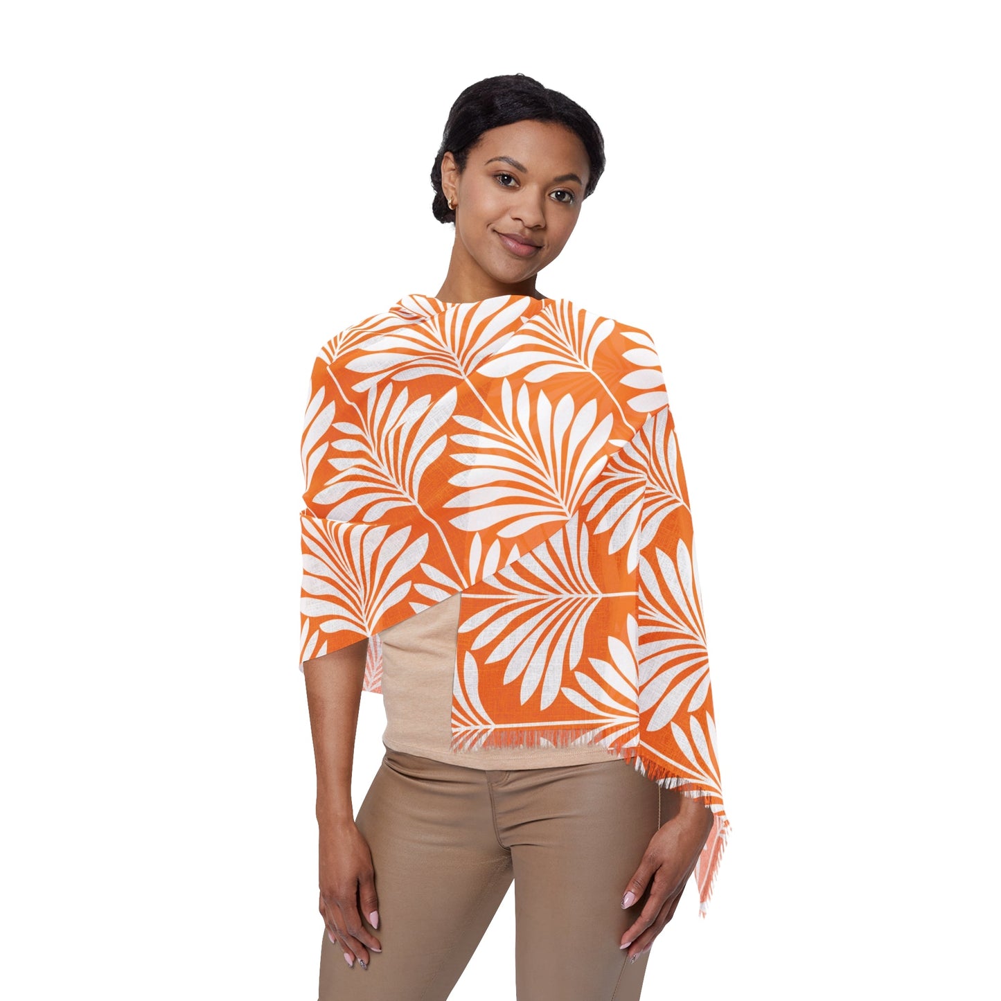 Scarf | Orange & White | Deco