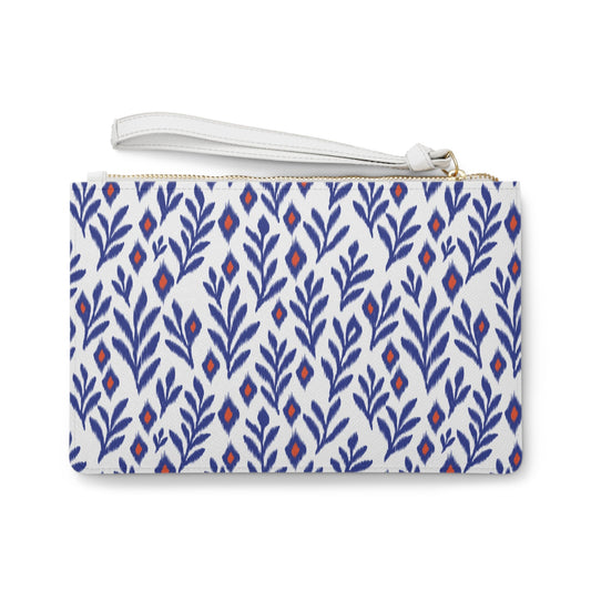 Clutch Bag | Bright Blue & Orange | Laurel