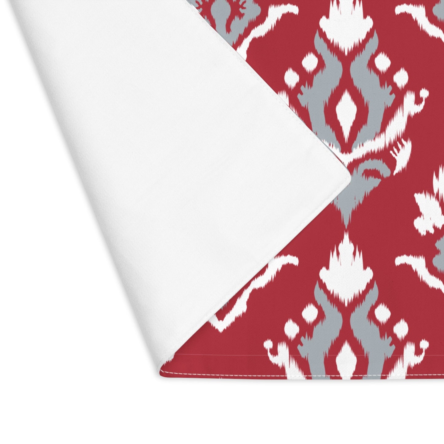 Placemat | Red & Gray | Ikat