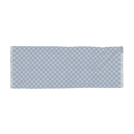 Scarf | Light Blue & White | Gingham