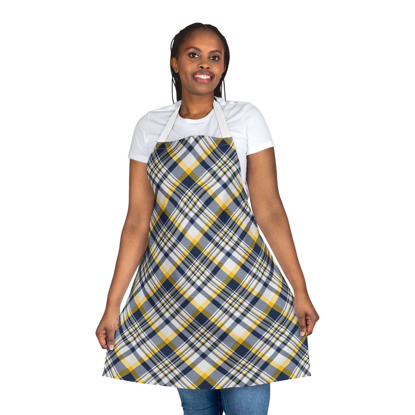 Apron | Yellow & Blue | Tartan