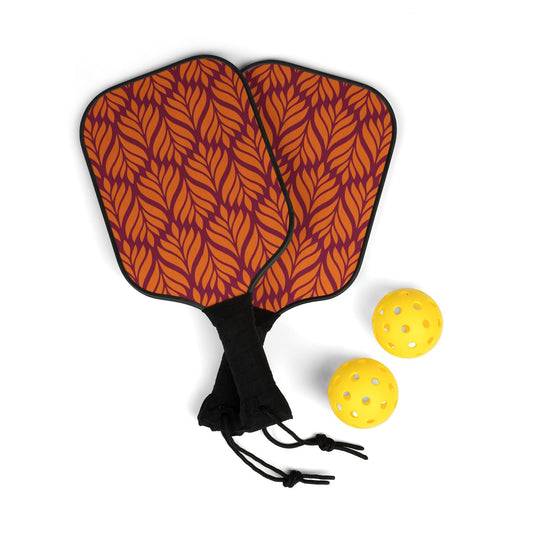 Pickleball Paddle Kit | Maroon & Orange | Palm