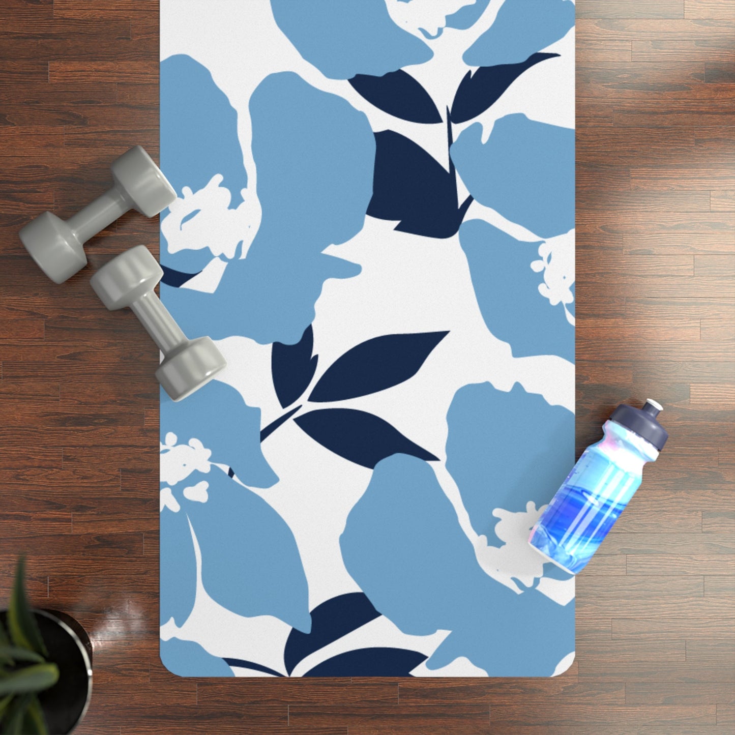 Yoga Mat | Light Blue & White | Poppy