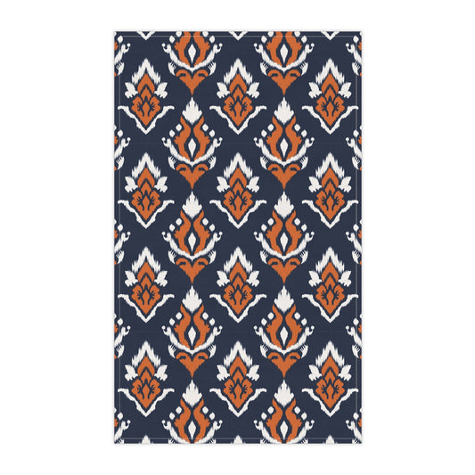 Tea Towels | Orange & Blue | Ikat