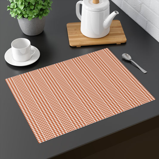 Placemat | Dark Orange & White | Tweed