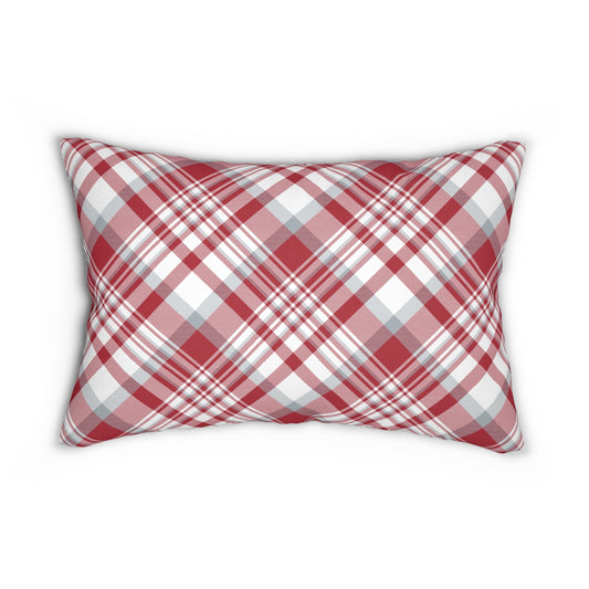 Pillow | Red & Gray | Tartan