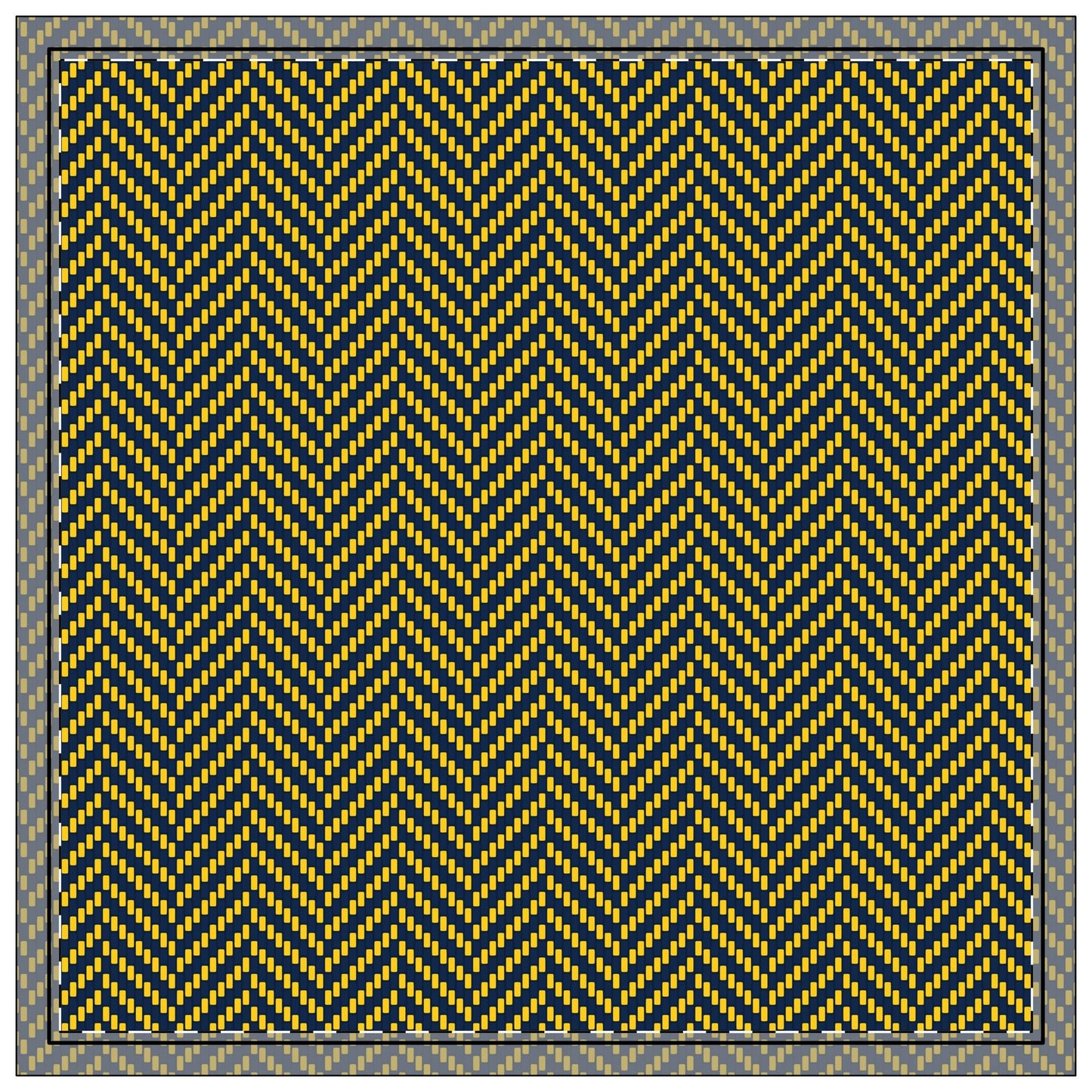 Napkins | Yellow & Blue | Herringbone