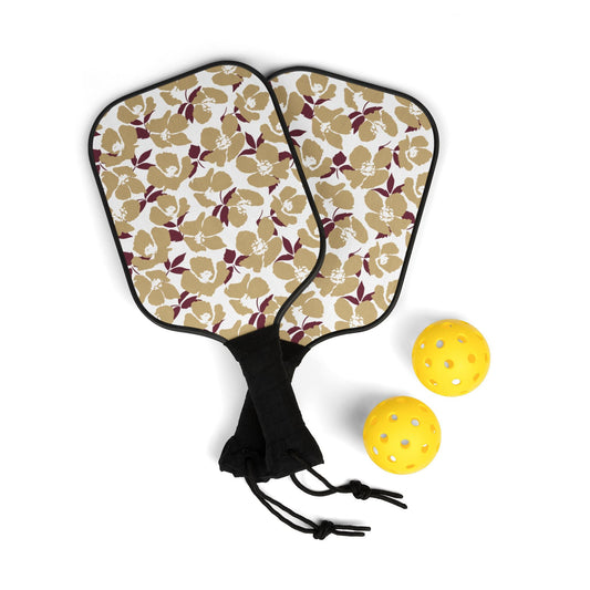 Pickleball Paddle Kit | Maroon & Gold | Poppy