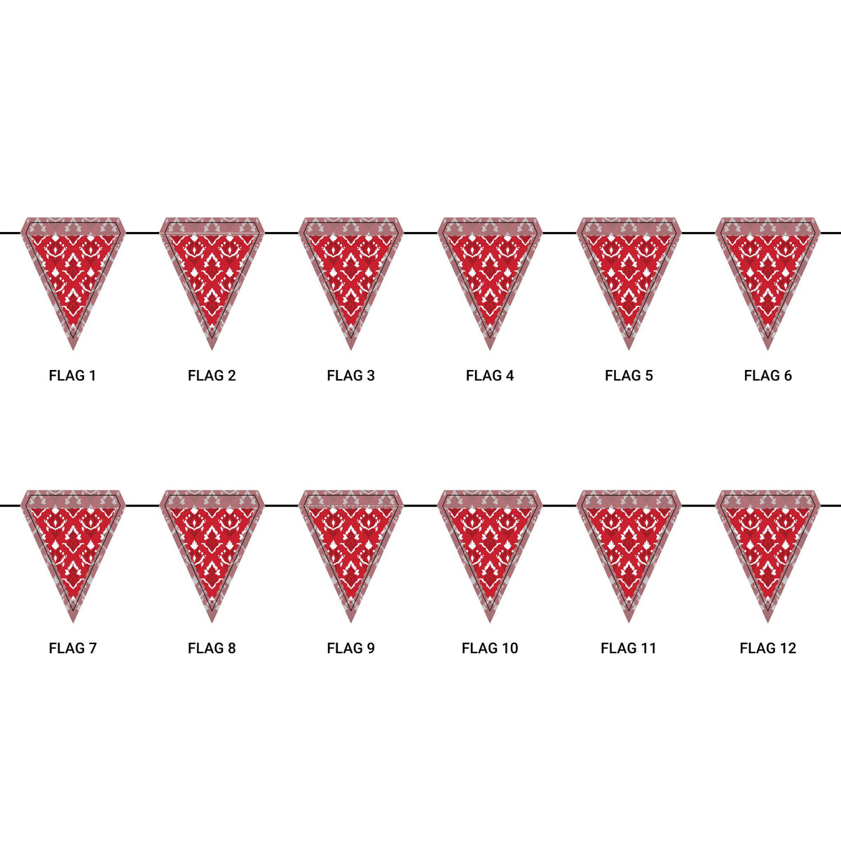 Flag Garland | Houston, Texas | Ikat