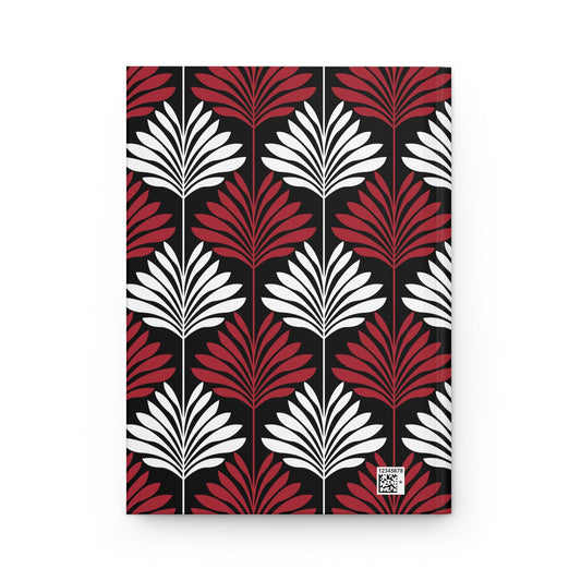 Hardcover Journal | Red & Black | Deco