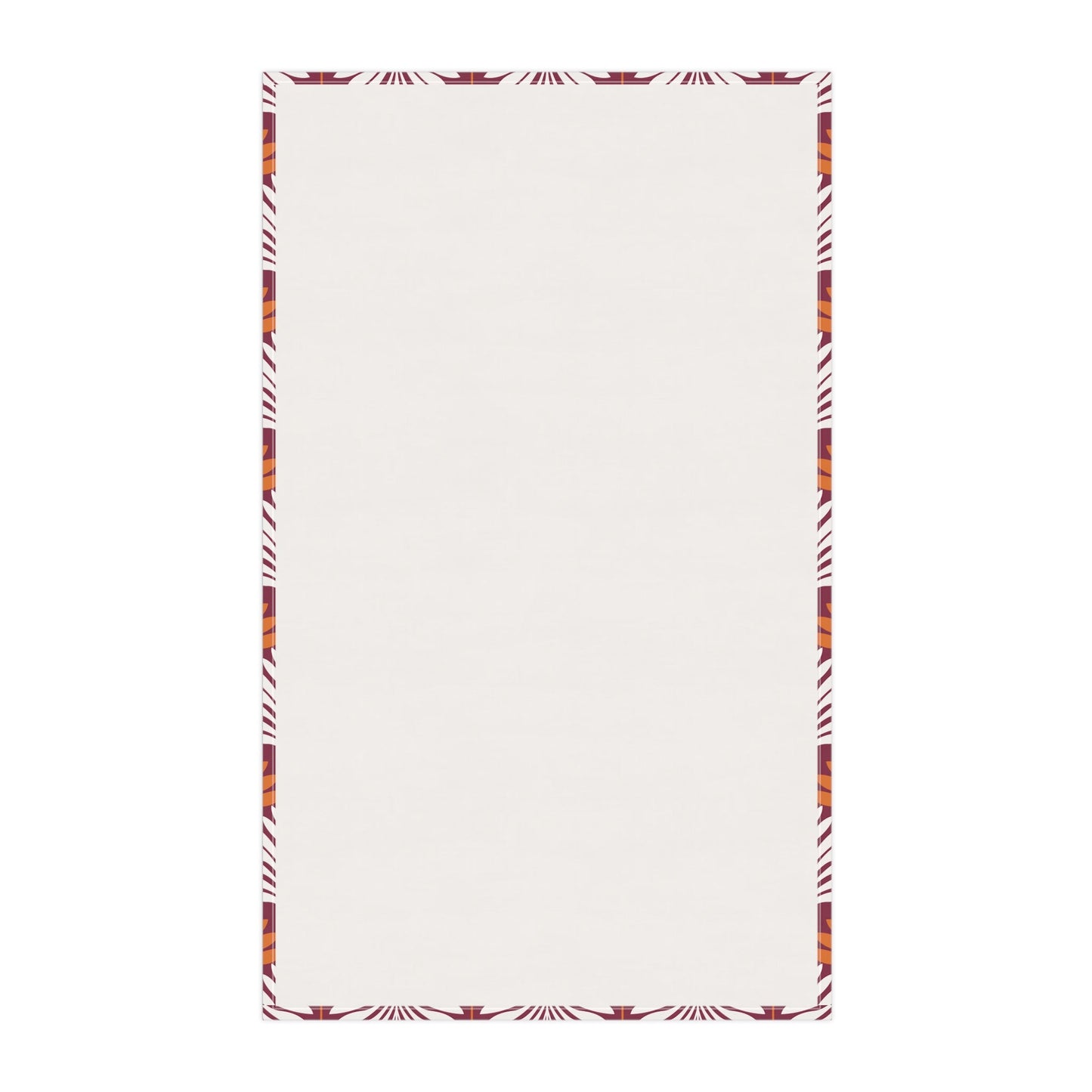 Tea Towels | Maroon & Orange | Deco