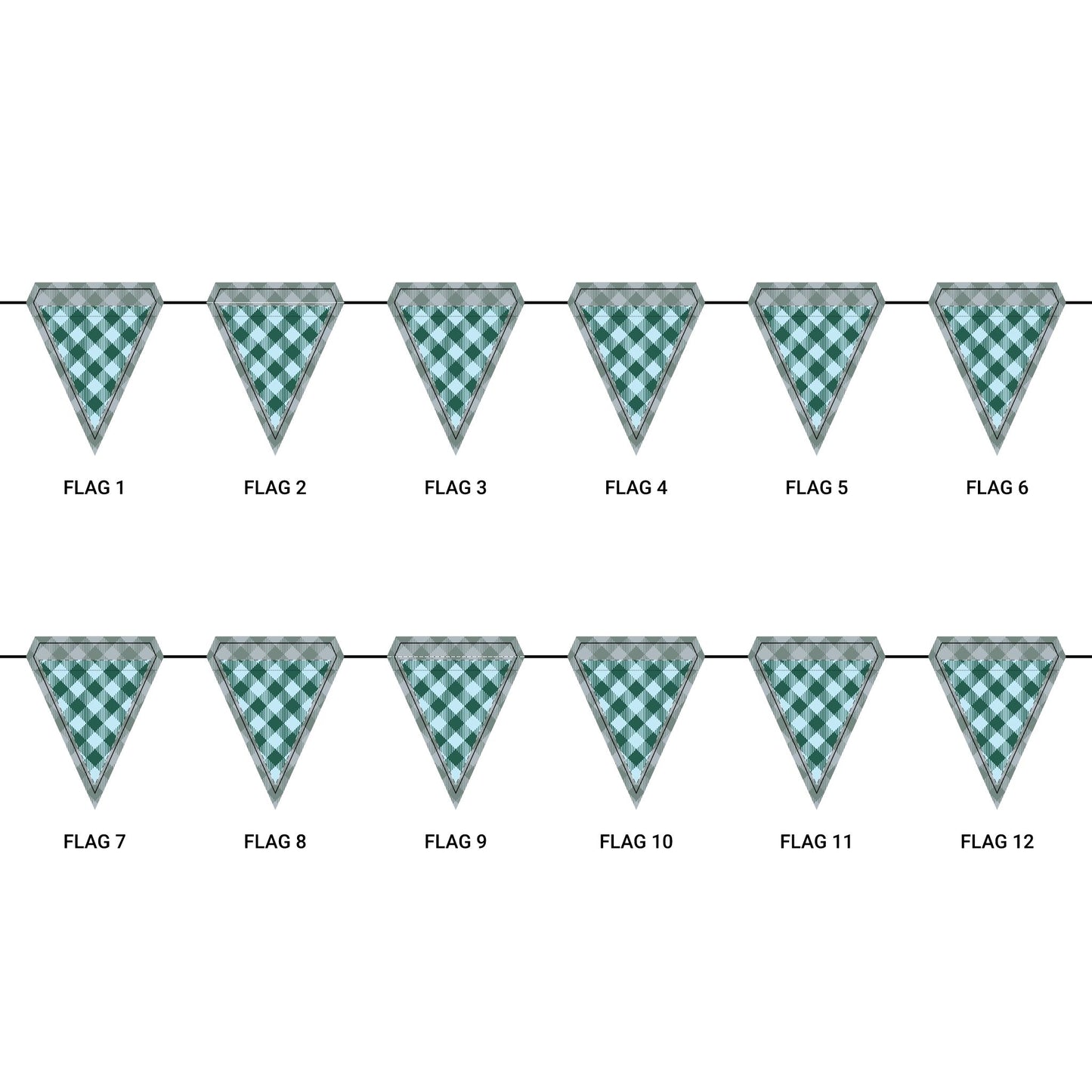 Flag Garland | New Orleans, Louisiana | Gingham
