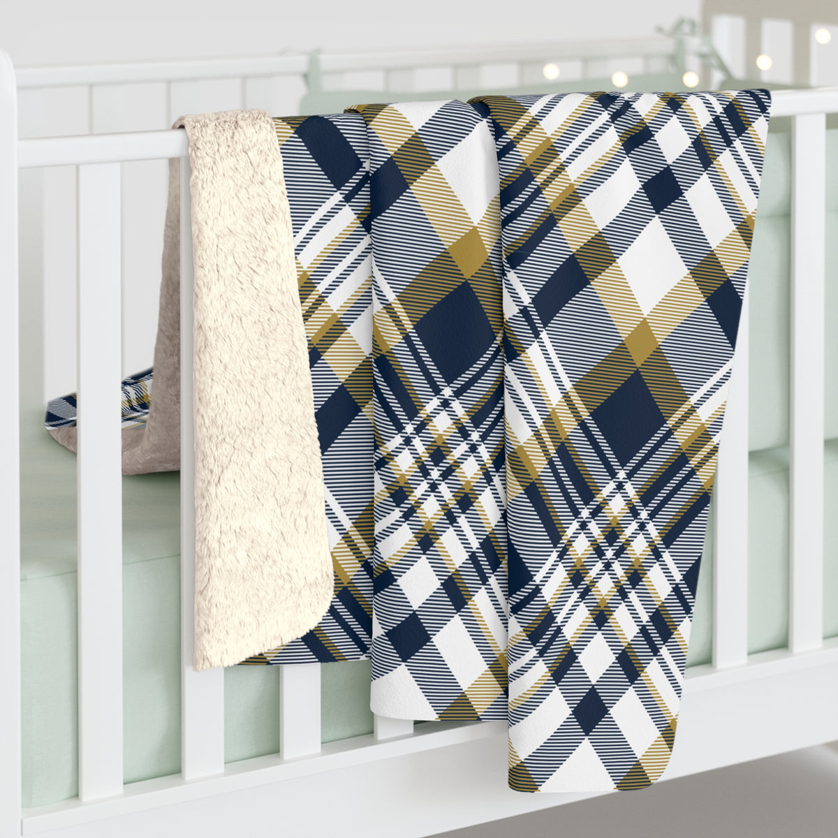 Sherpa Blanket | Notre Dame, Indiana | Tartan