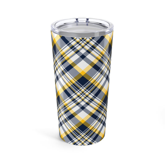 Tumbler | Yellow & Blue | Tartan
