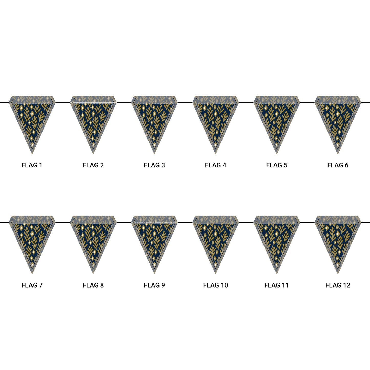 Flag Garland | Notre Dame, Indiana | Laurel