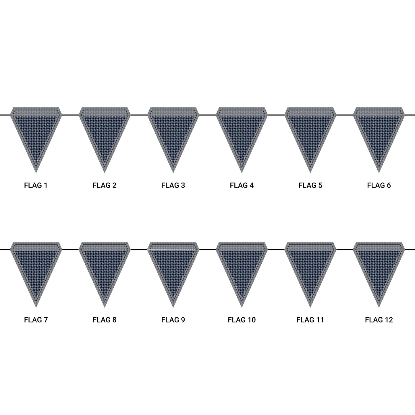 Flag Garland | Storrs, Connecticut | Houndstooth