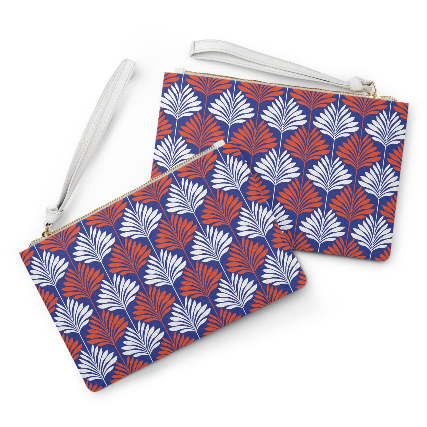 Clutch Bag | Bright Blue & Orange | Deco