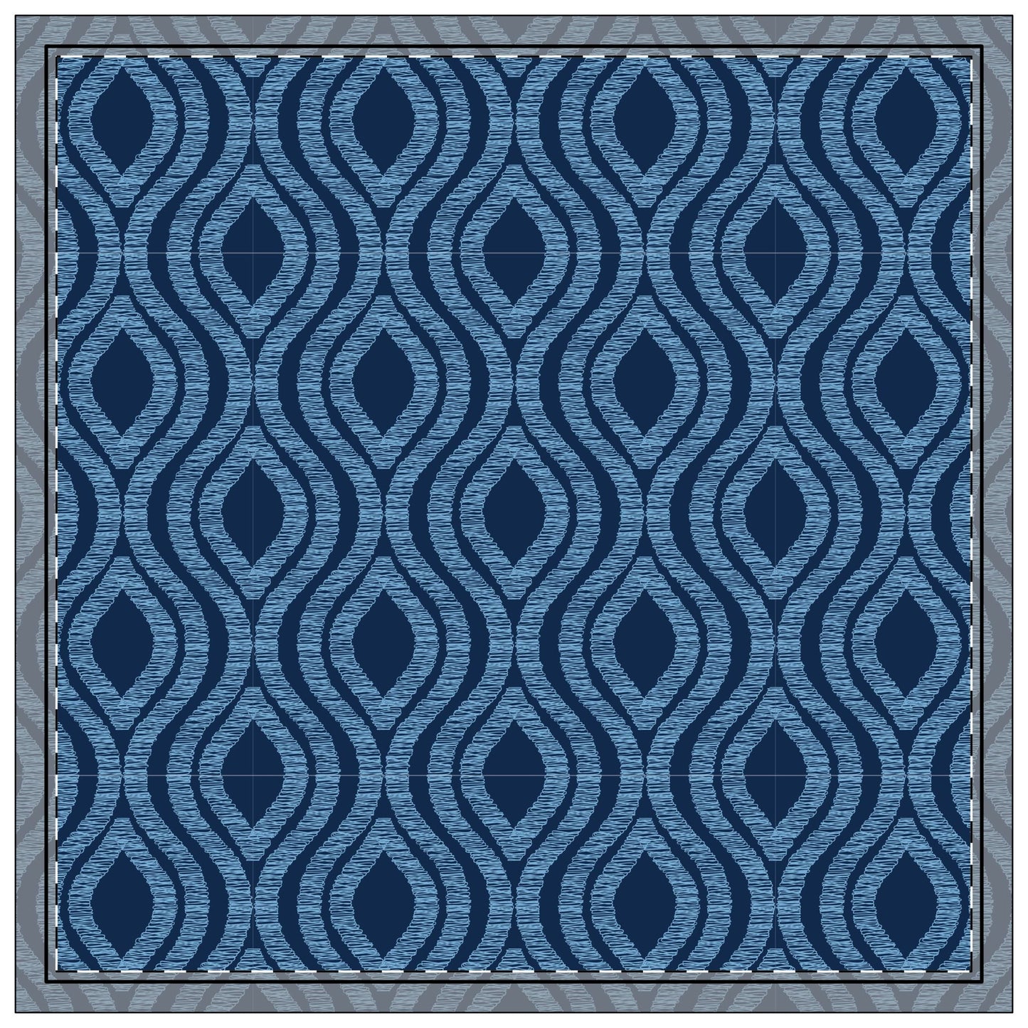 Napkins | Light Blue & White | Ogee