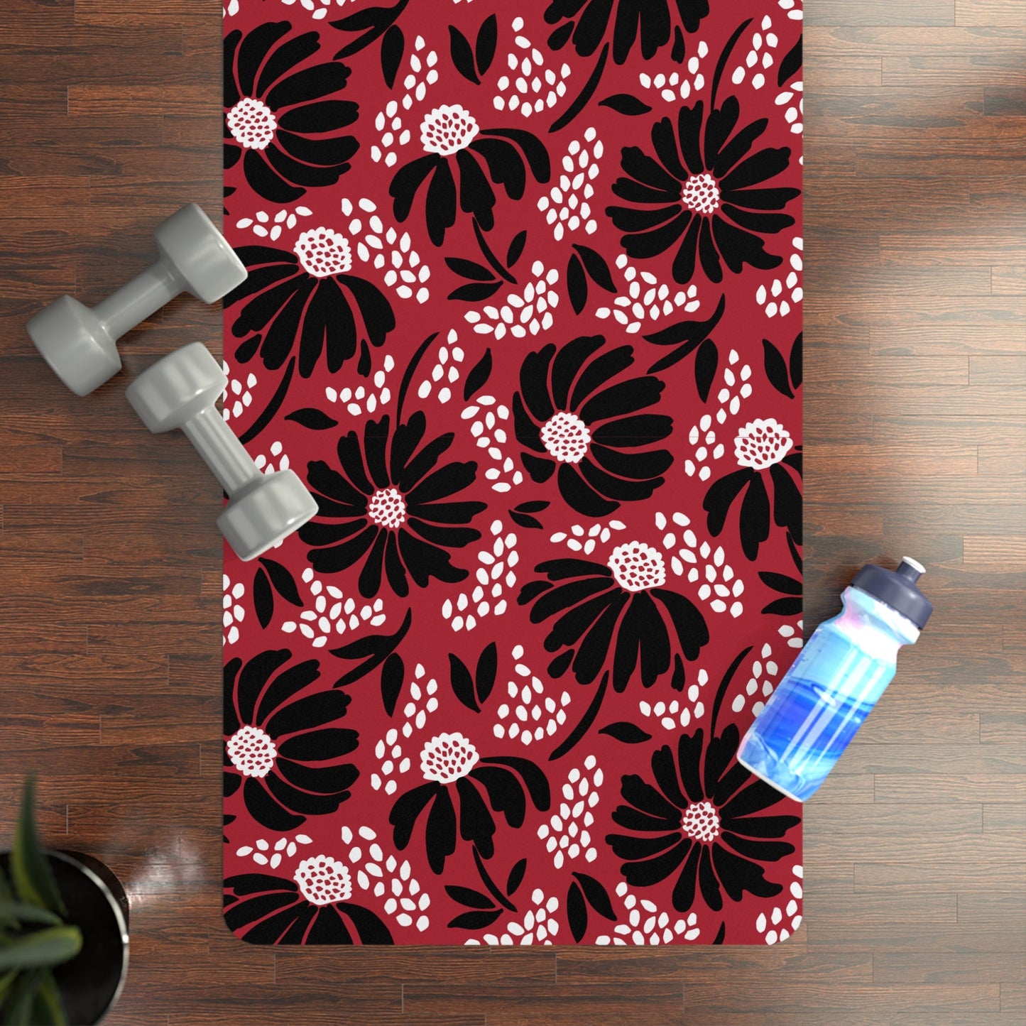 Yoga Mat | Red & Black | Bellis