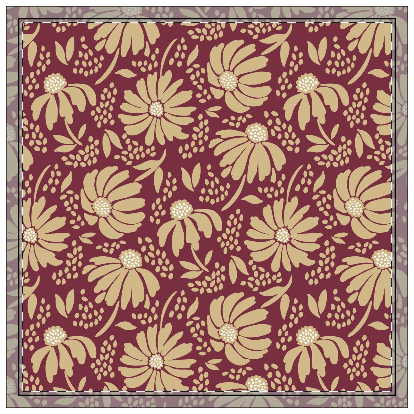 Napkins | Maroon & Gold | Bellis