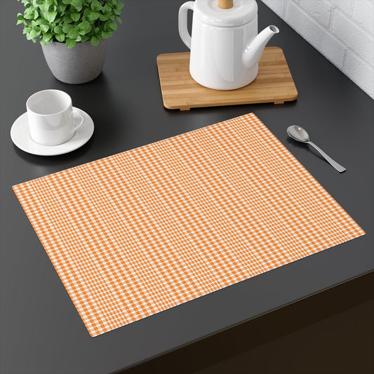 Placemat | Orange & White | Tweed
