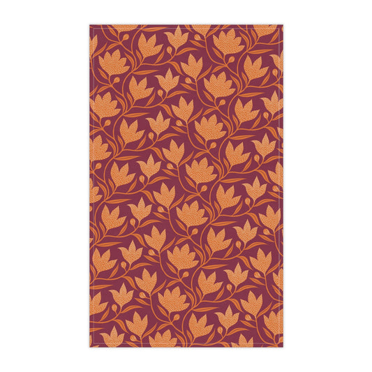 Tea Towels | Maroon & Orange | Magnolia