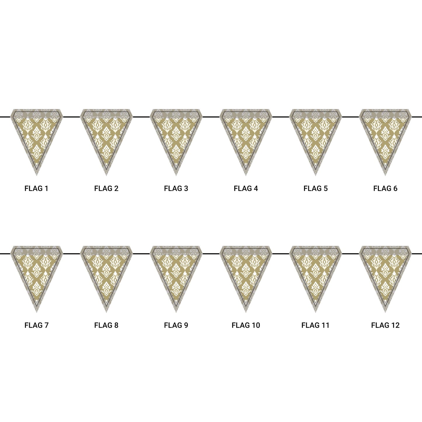 Flag Garland | Atlanta, Georgia | Ikat