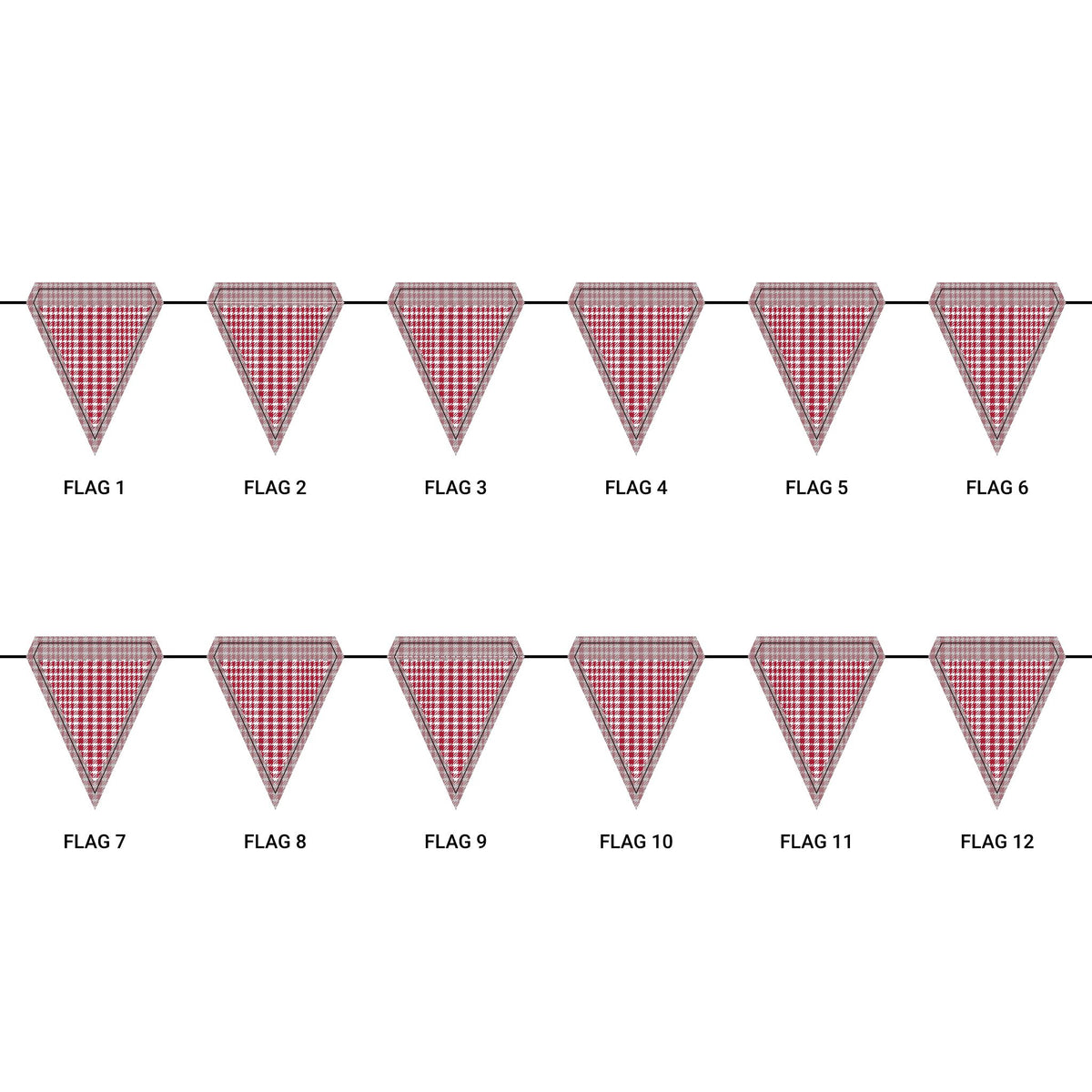 Flag Garland | Bloomington, Indiana | Tweed