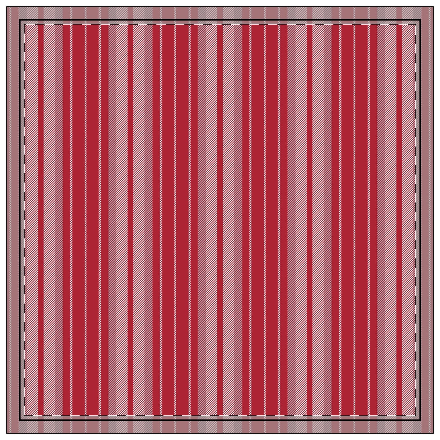 Napkins | Red & Gray | Stripe