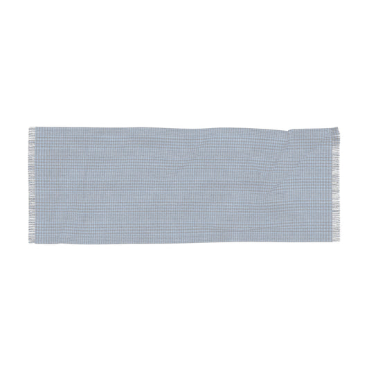 Scarf | Light Blue & White | Tweed