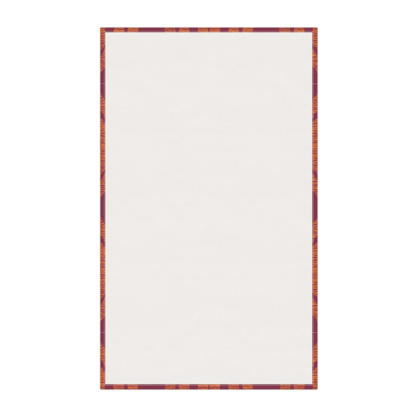 Tea Towels | Maroon & Orange | Ogee