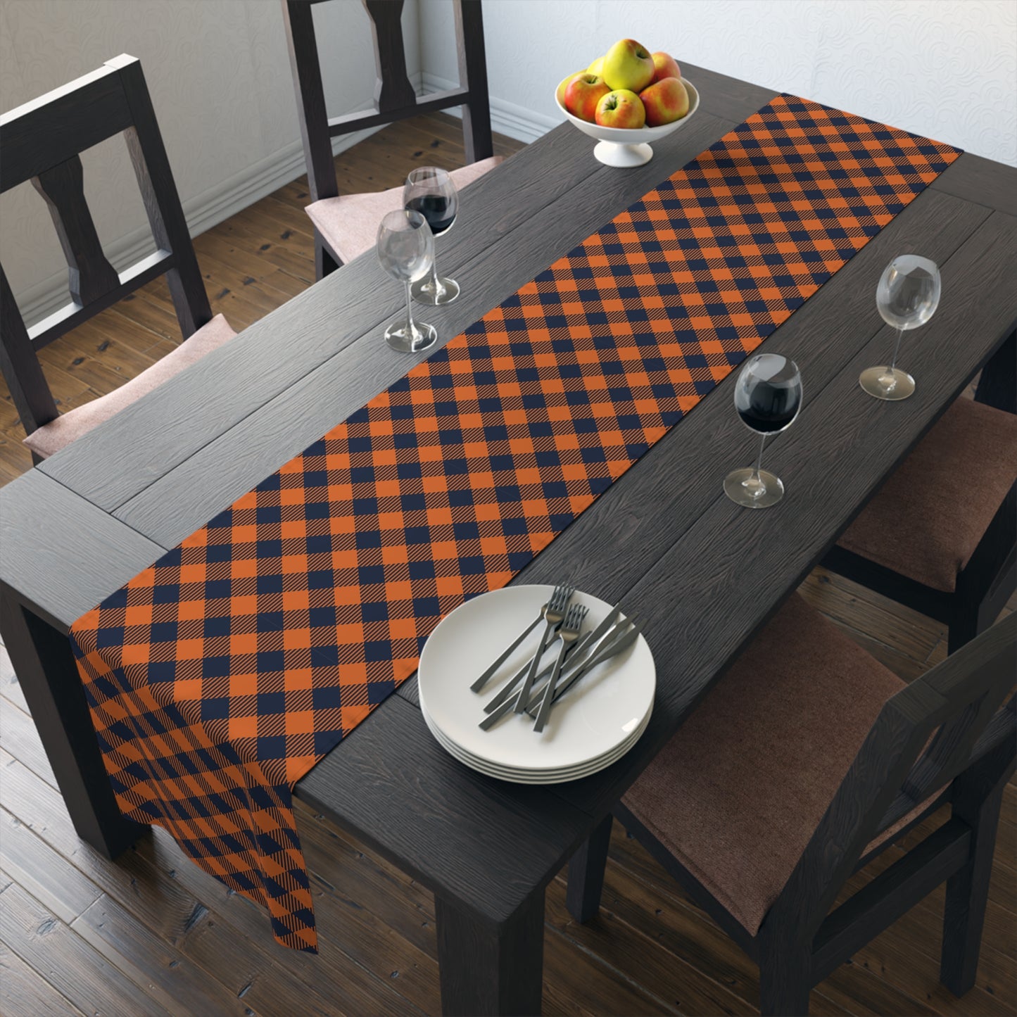 Table Runner | Auburn, Alabama | Gingham