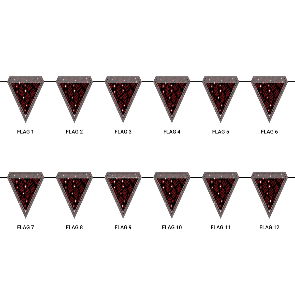 Flag Garland | Columbia, South Carolina | Laurel