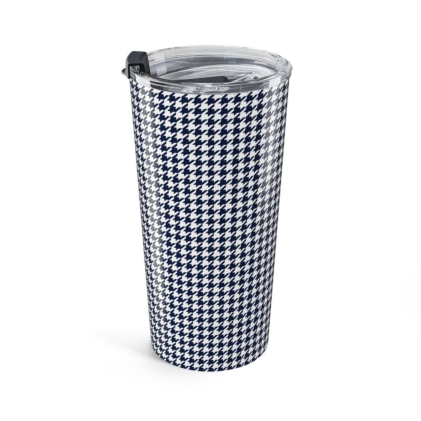 Tumbler | Navy & White | Houndstooth