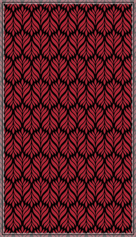 Tablecloth | Red & Black | Palm