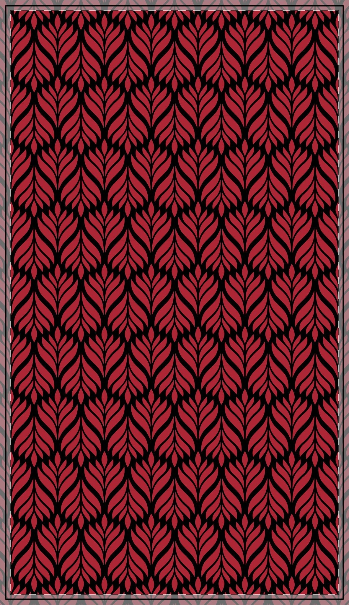 Tablecloth | Red & Black | Palm