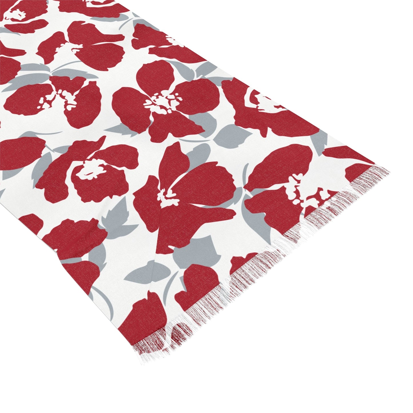 Scarf | Red & Gray | Poppy