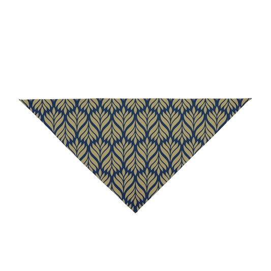 Pet Bandana | Blue & Gold | Palm