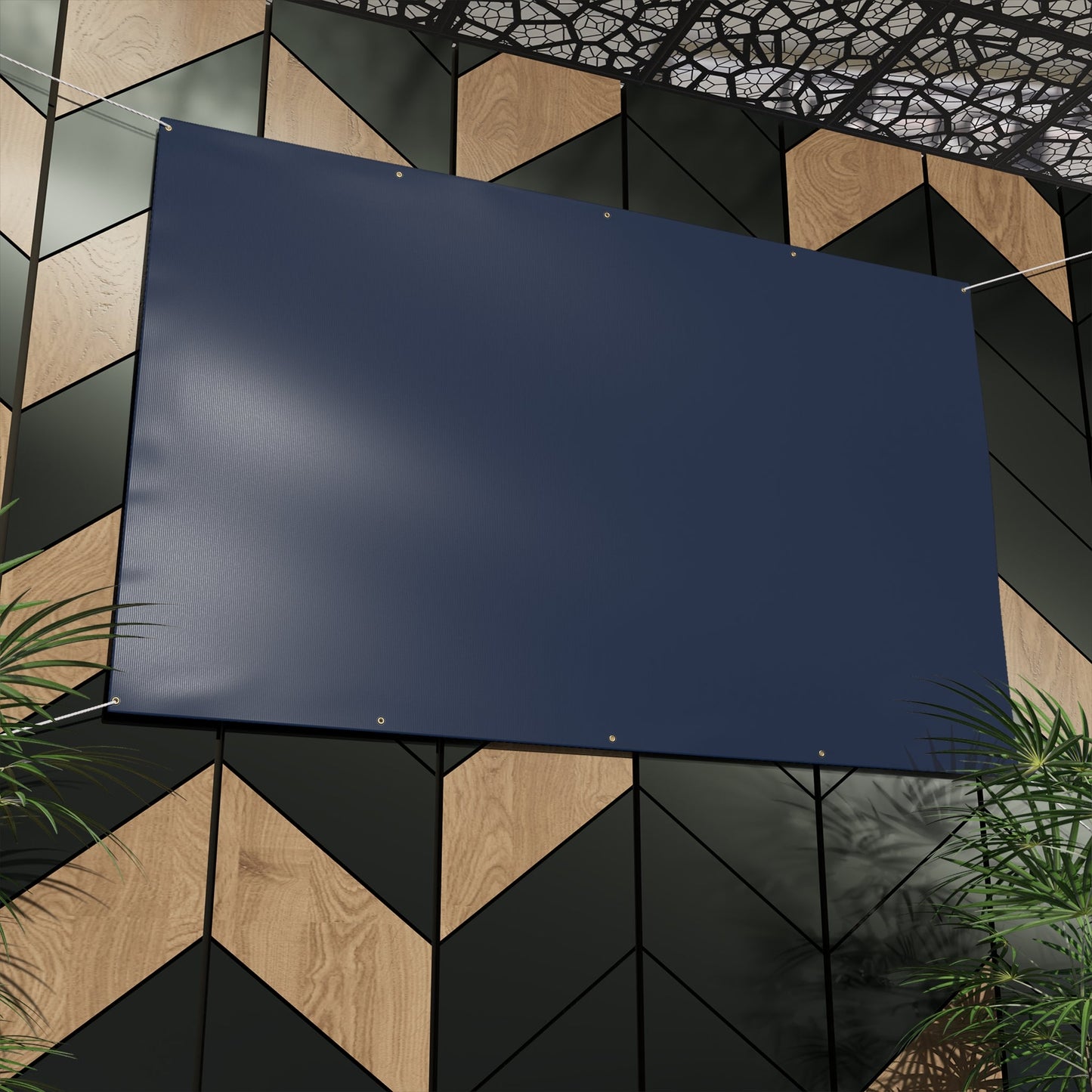 Banner | Light Blue & White | Dark