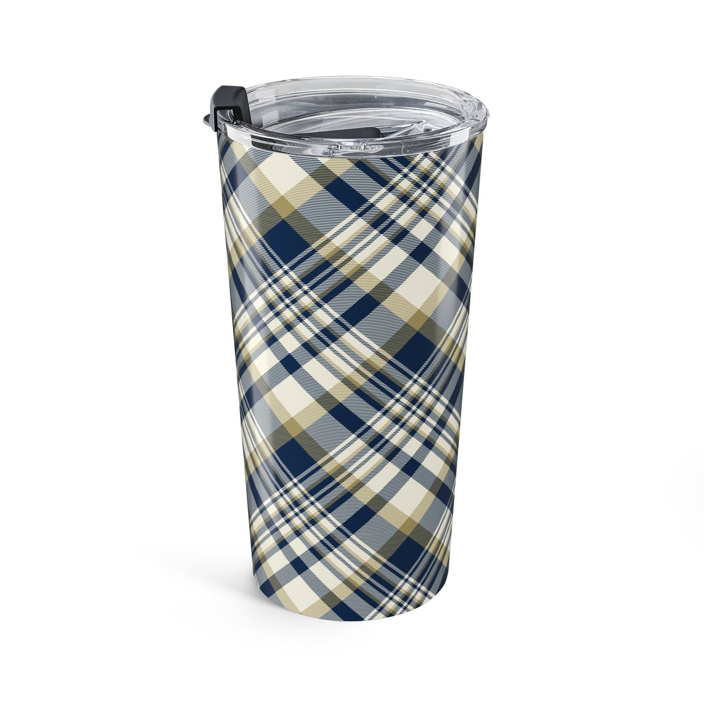 Tumbler | Blue & Gold | Tartan