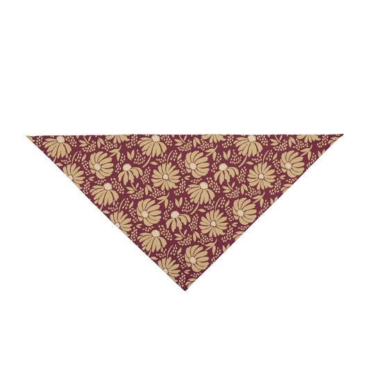 Pet Bandana | Maroon & Gold | Bellis