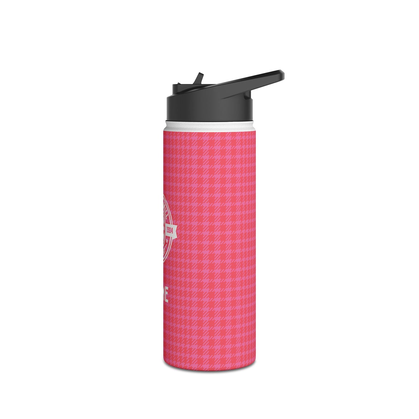 Insulated Water Bottle | Greyhounds | Pink Tartan