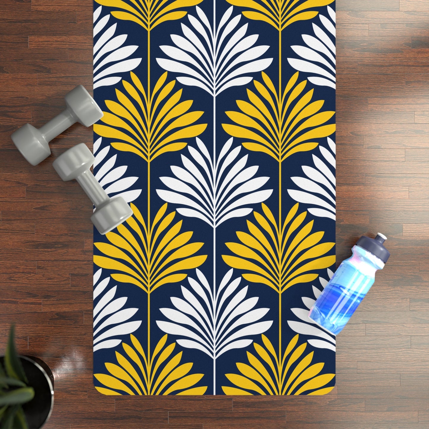 Yoga Mat | Yellow & Blue | Deco