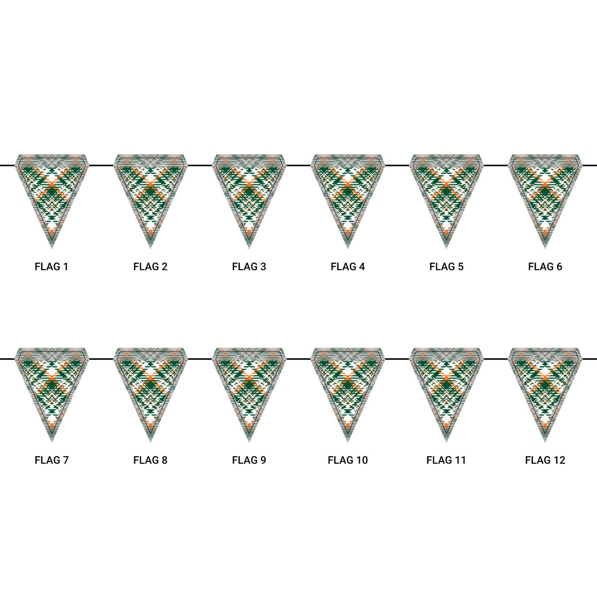 Flag Garland | Miami, Florida | Tartan