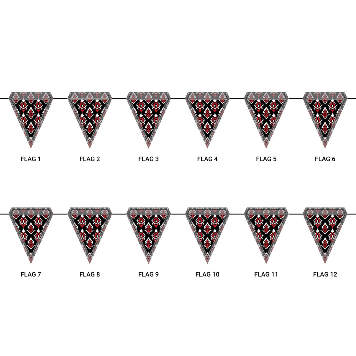 Flag Garland | Salt Lake City, Utah | Ikat