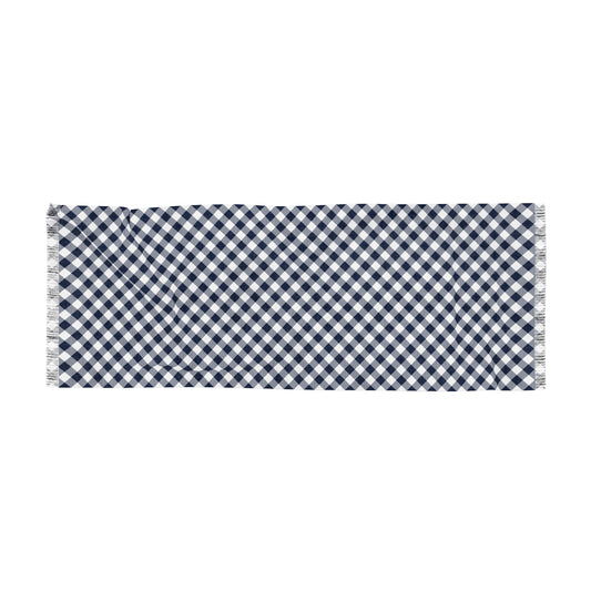 Scarf | Navy & White | Gingham