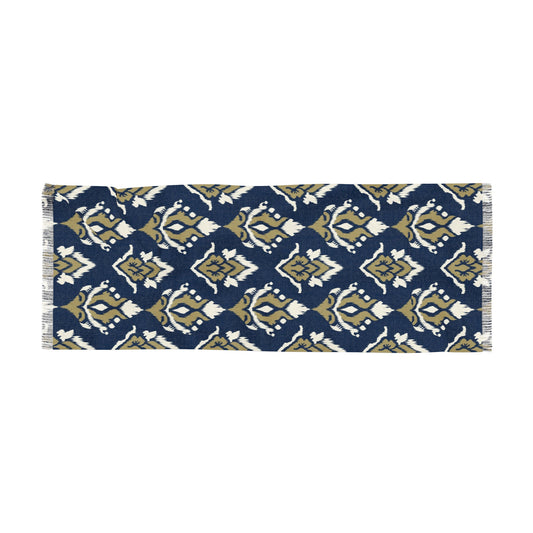 Scarf | Blue & Gold | Ikat